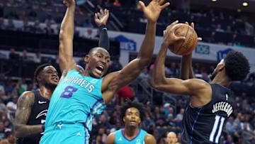 Charlotte Hornets Bismack Biyombo. (Jeff Siner/Charlotte Observer/Tribune News Service via Getty Images)