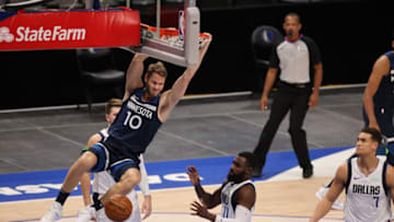 Jake Layman of the Minnesota Timberwolves. (Photo by Ronald Martinez/Getty Images)