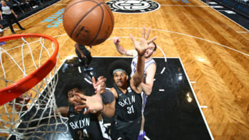 Brooklyn Nets Jarrett Allen Rondae Hollis-Jefferson. Mandatory Copyright Notice: Copyright 2017 NBAE (Photo by Nathaniel S. Butler/NBAE via Getty Images)