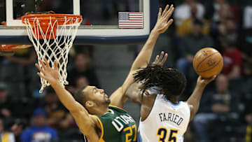 DENVER, CO - JANUARY 24: Kenneth Faried (Photo by Matthew Stockman/Getty Images)