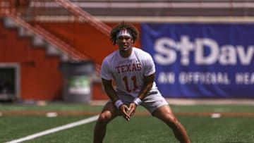 Casey Thompson, Texas Football.Quarterback Casey Thompson warms up before Texas's game against Louisiana at Darrell K. Royal Stadium on Sept. 4, 2021.Aem Ut Louisiana 54
