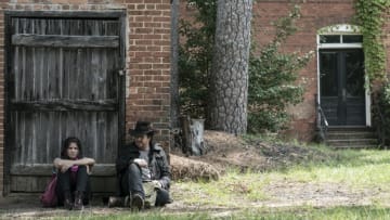 Paola Lázaro as Juanita 'Princess' Sanchez, Josh McDermitt as Dr. Eugene Porter - The Walking Dead _ Season 11, Episode 11 - Photo Credit: Josh Stringer/AMC