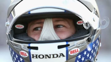 FORT WORTH, TX - JUNE 06: Marco Andretti, driver of the #27 Snapple Honda, prepares to race in the Verizon IndyCar Series Firestone 600 at Texas Motor Speedway on June 6, 2015 in Fort Worth, Texas. (Photo by Patrick Smith/Getty Images for Texas Motor Speedway)