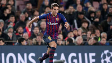 BARCELONA, SPAIN - DECEMBER 11: Denis Suarez of FC Barcelona during the UEFA Champions League match between FC Barcelona v Tottenham Hotspur at the Camp Nou on December 11, 2018 in Barcelona Spain (Photo by Jeroen Meuwsen/Soccrates/Getty Images)
