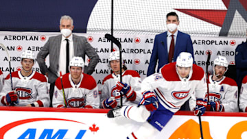 Feb 25, 2021; Winnipeg, Manitoba, CAN; Montreal Canadiens Nick Suzuki Mandatory Credit: James Carey Lauder-USA TODAY Sports