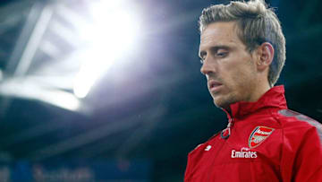 SYDNEY, AUSTRALIA - JULY 15: Nacho Monreal of Arsenal takes to the field during the match between the Western Sydney Wanderers and Arsenal FC at ANZ Stadium on July 15, 2017 in Sydney, Australia. (Photo by Zak Kaczmarek/Getty Images)