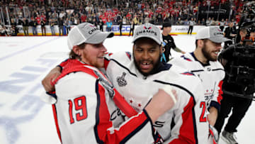 Nicklas Backstrom, Devante Smith Pelly, Washington Capitals (Photo by Bruce Bennett/Getty Images)
