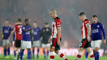 SOUTHAMPTON, ENGLAND - OCTOBER 25: Oriol Romeu of Southampton reacts during the Premier League match between Southampton FC and Leicester City at St Mary's Stadium on October 25, 2019 in Southampton, United Kingdom. (Photo by Naomi Baker/Getty Images)