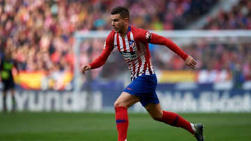 Lucas Hernandez of Atletico Madrid controls the ball during the week 23 of La Liga between Atletico Madrid and Real Madrid at Wanda Metropolitano stadium on February 09 2019, in Madrid, Spain. (Photo by Jose Breton/NurPhoto via Getty Images)