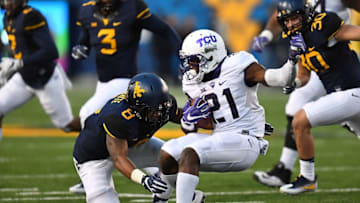 MORGANTOWN, WV - OCTOBER 22: Kyzir White #8 (Photo by Joe Sargent/Getty Images)