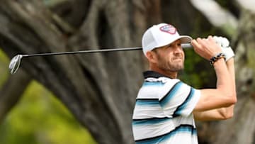HONOLULU, HAWAII - JANUARY 11: D.J. Trahan of the United States plays his shot from the eighth tee during the third round of the Sony Open in Hawaii at the Waialae Country Club on January 11, 2020 in Honolulu, Hawaii. (Photo by Harry How/Getty Images)
