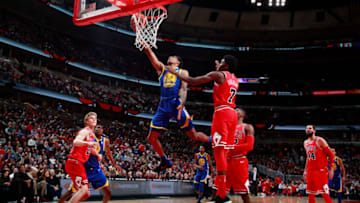 CHICAGO, IL - JANUARY 17: Patrick McCaw. Copyright 2018 NBAE (Photo by Jeff Haynes/NBAE via Getty Images)