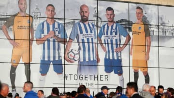 BRIGHTON, ENGLAND - MAY 04: Fans arrive at the stadium for the Premier League match between Brighton and Hove Albion and Manchester United at Amex Stadium on May 4, 2018 in Brighton, England. (Photo by Bryn Lennon/Getty Images)