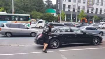 Watch This Upset Owner Destroy His New S63 AMG With A Golf Club