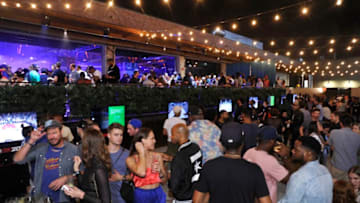 LOS ANGELES, CALIFORNIA - SEPTEMBER 05: A general view of atmosphere is seen at the NBA 2K20: Welcome to the Next on September 05, 2019 in Los Angeles, California. (Photo by John Sciulli/Getty Images for NBA 2K20)