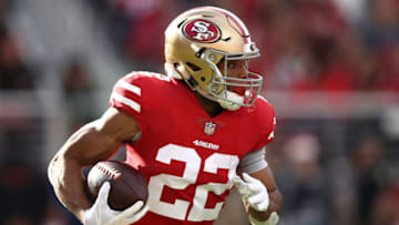 SANTA CLARA, CA - DECEMBER 23: Matt Breida #22 of the San Francisco 49ers rushes with the ball against the Chicago Bears during their NFL game at Levi's Stadium on December 23, 2018 in Santa Clara, California. (Photo by Ezra Shaw/Getty Images)