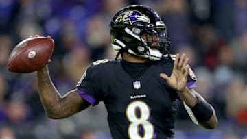 Lamar Jackson, Baltimore Ravens. (Photo by Patrick Smith/Getty Images)