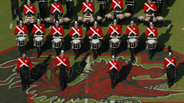 The South Carolina Gamecocks school marching band performs. (Photo by Streeter Lecka/Getty Images)