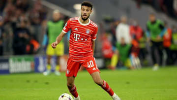 Bayern Munich defender Noussair Mazraoui ruled out for weeks due to COVID infection. (Photo by Alexander Hassenstein/Getty Images)