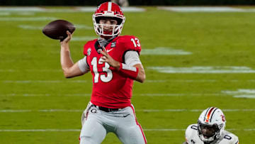 Georgia Bulldogs quarterback Stetson Bennett - Mandatory Credit: Dale Zanine-USA TODAY Sports