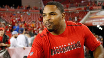 Nov 3, 2016; Tampa, FL, USA; Tampa Bay Buccaneers running back Doug Martin (22) prior to the game against the Atlanta Falcons at Raymond James Stadium. Mandatory Credit: Kim Klement-USA TODAY Sports