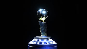 LA Clippers Larry O'Brien Trophy (Photo by Vaughn Ridley/Getty Images)