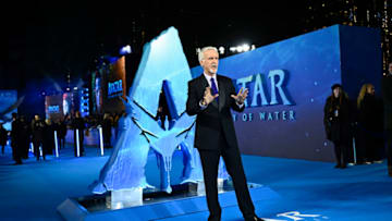 LONDON, ENGLAND - DECEMBER 06: James Cameron attends the world premiere of James Cameron's "Avatar: The Way of Water" at the Odeon Luxe Leicester Square on December 06, 2022 in London, England. (Photo by Gareth Cattermole/Getty Images for Disney)