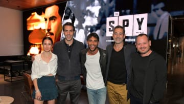 LOS ANGELES, CALIFORNIA - SEPTEMBER 05: (L-R) Alona Tal, Sacha Baron Cohen, Nassim Si Ahmed, Waleed Zuaiter, and Gideon Raff attend "The Spy" screening and reception at Netflix Home Theater on September 05, 2019 in Los Angeles, California. (Photo by Charley Gallay/Getty Images for Netflix)