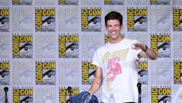 SAN DIEGO, CA - JULY 23: Actor Grant Gustin attends the 'The Flash' Special Video Presentation and Q