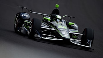 INDIANAPOLIS, IN - MAY 28: Juan Pablo Montoya of Colombia, driver of the #22 Fitzgerald Glider Kits Team Penske Chevrolet, races during the 101st Indianapolis 500 at Indianapolis Motorspeedway on May 28, 2017 in Indianapolis, Indiana. (Photo by Jared C. Tilton/Getty Images)