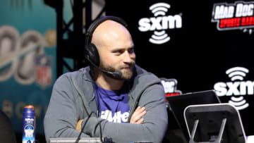 MIAMI, FLORIDA - JANUARY 29: Former NFL player Kyle Long speaks onstage during day one with SiriusXM at Super Bowl LIV on January 29, 2020 in Miami, Florida. (Photo by Cindy Ord/Getty Images for SiriusXM)