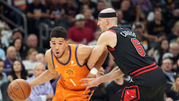 Devin Booker, Alex Caruso, Chicago Bulls (Credit: Joe Camporeale-USA TODAY Sports)