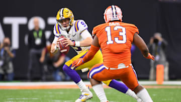Joe Burrow Tyler Davis Clemson Tigers (Photo by Jamie Schwaberow/Getty Images)