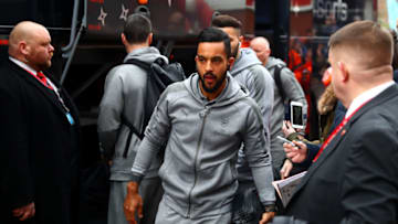 BOURNEMOUTH, ENGLAND - JANUARY 14: Theo Walcott of Arsenal arrives at the stadium prior to the Premier League match between AFC Bournemouth and Arsenal at Vitality Stadium on January 14, 2018 in Bournemouth, England. (Photo by Clive Rose/Getty Images)