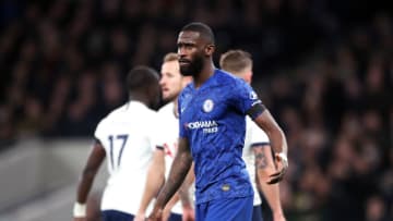 Chelsea's Antonio Rudiger during the Premier League match at Tottenham Hotspur Stadium, London. (Photo by Nick Potts/PA Images via Getty Images)