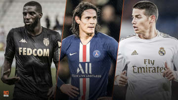 Bakayoko, Edinson Cavani et James Rodriguez. 