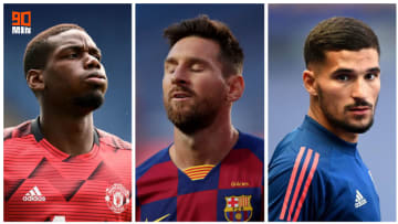 Paul Pogba, Lionel Messi et Houssem Aouar. 