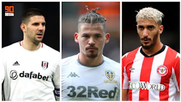 Alksandar Mitrovic, Kalvin Phillips et Saïd Benrahma. 