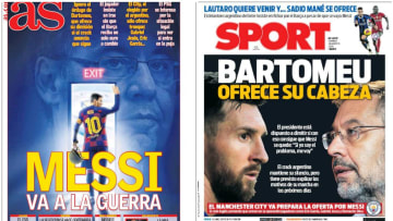 Las portadas de los principales diarios deportivos de España hablan sobre la salida de Leo Messi del Barcelona