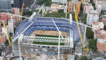 El Santiago Bernabéu en obras