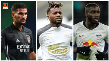 Houssem Aaouar, Allan Saint-Maximin et Dayot Upamecano. 