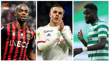 Wylan Cyprien, Maxence Caqueret et Odsonne Édouard. 