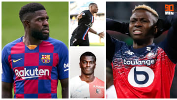 Samuel Umtiti, Kylian Mbappé, M'Baye Niang et Victor Osimhen. 