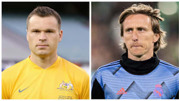 Mark Viduka et Luka Modric, héros de la même famille mais pas de la même nation. 