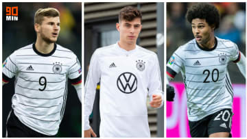 Timo Werner, Kai Havertz et Serge Gnabry. 