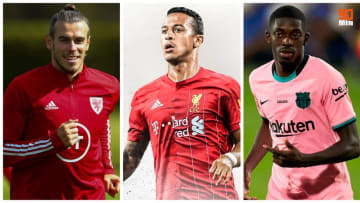 Gareth Bale, Thiago Alcantara et Ousmane Dembélé. 