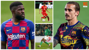 Samuel Umtiti, Kingsley Coman, Wesley Fofana et Antoine Griezmann. 