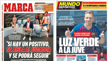 Marca (left) and Mundo Deportivo (right).