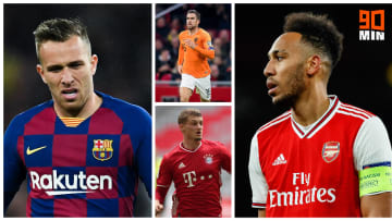 Arthur, Strootman, Cuisance et Aubameyang. 