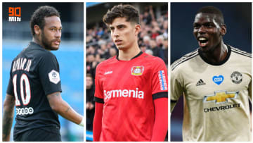 Neymar, Kai Havertz et Paul Pogba. 